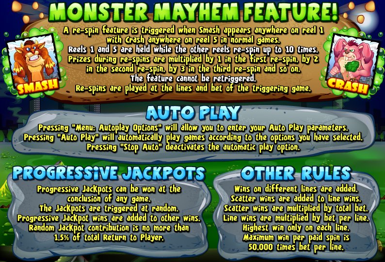 Monster Mayhem Slot Game